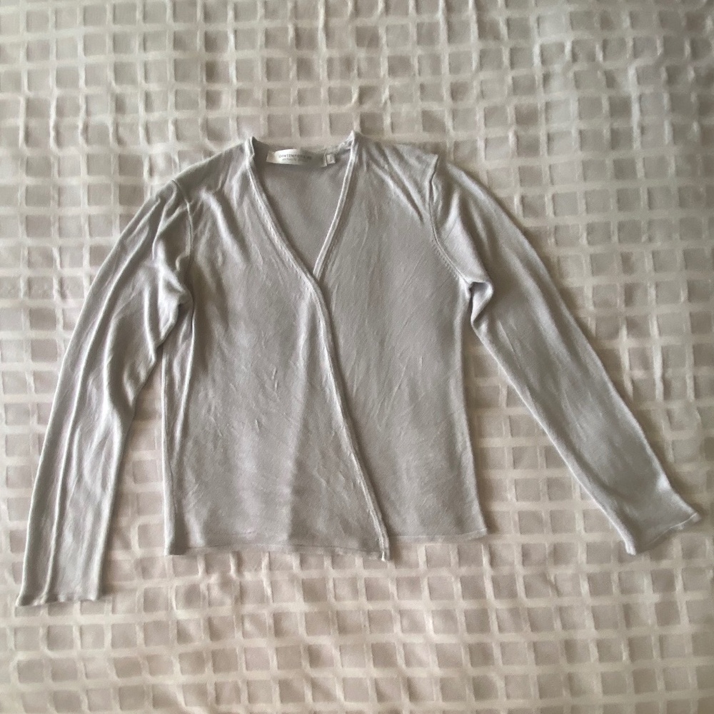 Light Baby Blue Cardigan Contemporaine from Simons Excellent Condition